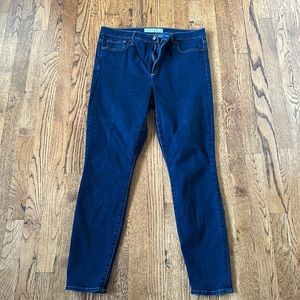 Gap 32r True Skinny Super High Rise